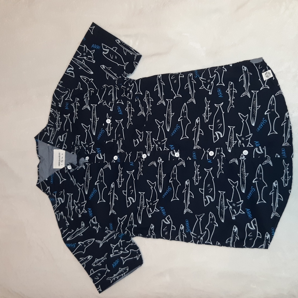 Button down Shark Shirt